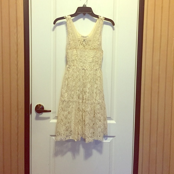 Pinky Dresses & Skirts - Cream Lace Dress