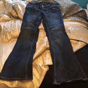 American eagle flare stretch jeans, artist