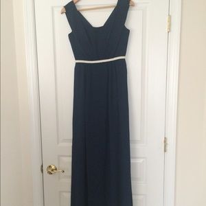 Floor Length Cascading Dress from Modcloth
