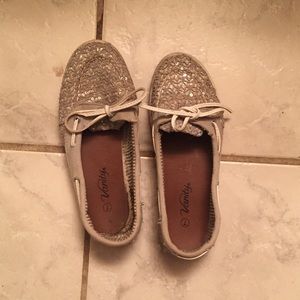 Silver Sparkly Vanity Shoes