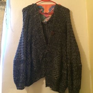 Oversized knitted sweater