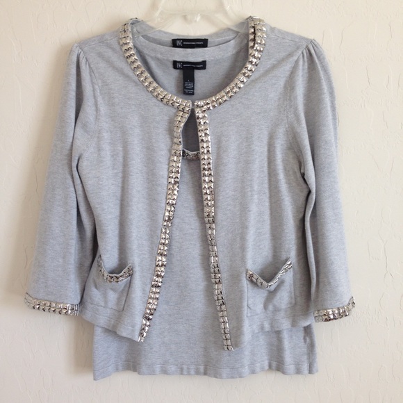 Studded Cardigan Set