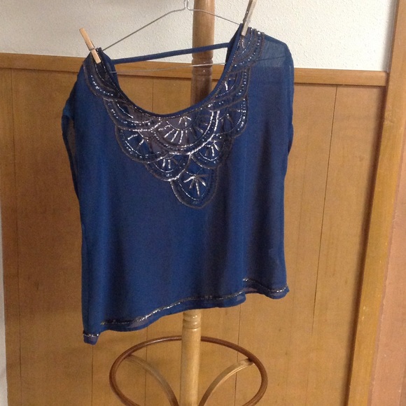 Dark blue degree top