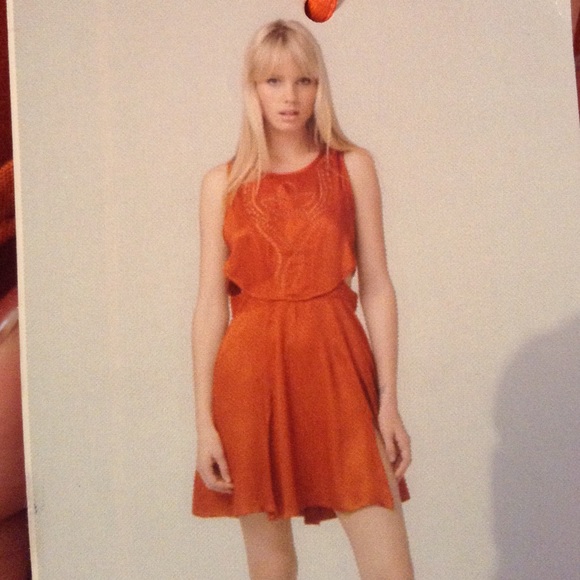 This Is Genevieve Burnt Orange Dress
