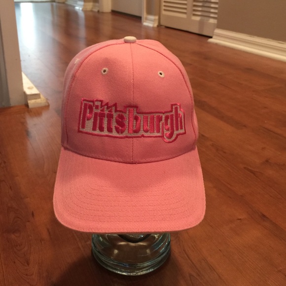 Pittsburgh pink adjustable embroidered hat