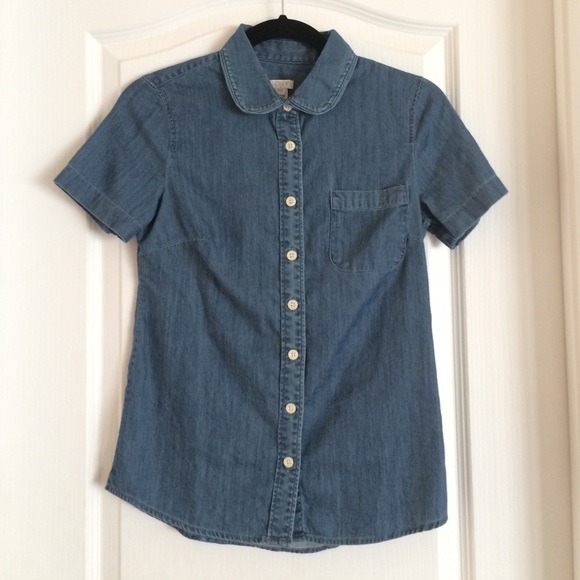 EUC Peter Pan Collar J. Crew Shirt