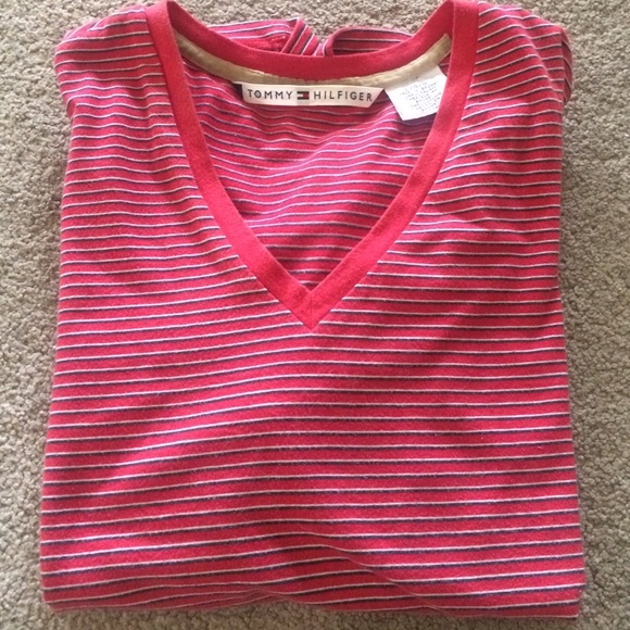 Tommy Hilfiger V-Neck T-Shirt - Picture 1 of 3