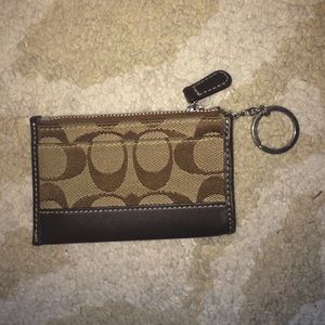 Light Brown Coach Coin Purse