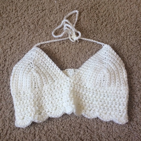 Handmade bohemian crochet crop top