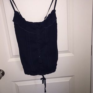 Navy cami w/ crisscross back for sale💙💙💙