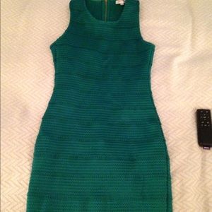 Scalloped, Green Devlin Dress