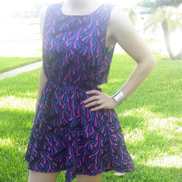 SALE! Purple & Pink High-low Dress