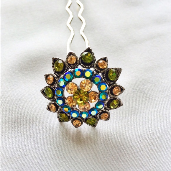 Crystal Sunburst Hair Stick