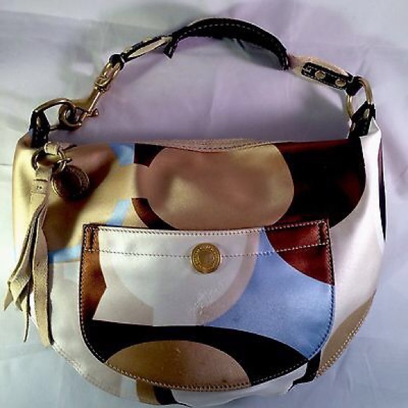 Coach Handbags - 🎁🎉SALE!!! Brown Blue Beige Scarf Print  Handbag