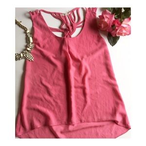 Boutique tank with braided back