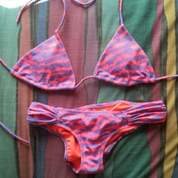 VS neon zebra bikini