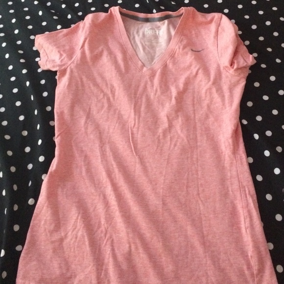 Pink nike dri-fit shirt