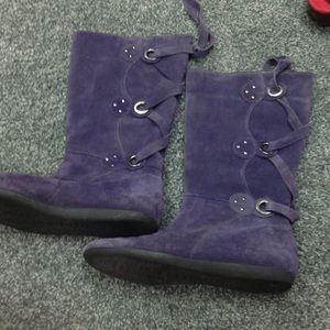 Purple boots