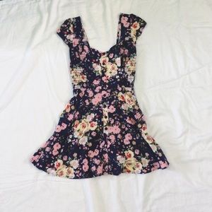 🌸 3/$25. Cute Blue Floral Dress