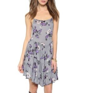 Free people circles slip dress grey