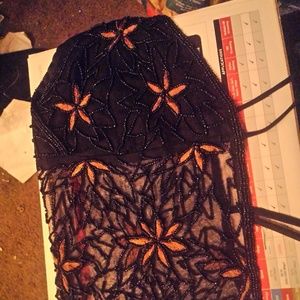 Cute beaded flower tie on halter