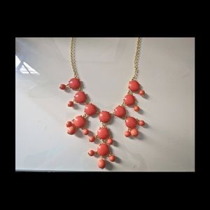 Coral statement necklace