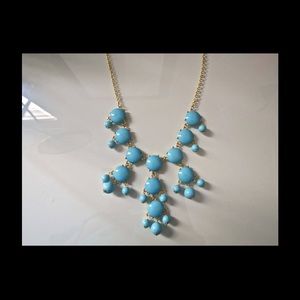 Blue statement necklace