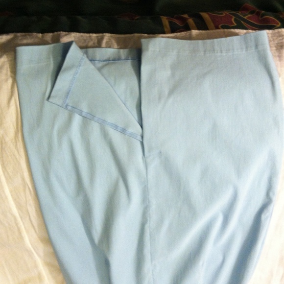 Express Stretch Powder Blue Strapless Dress - Picture 3 of 4