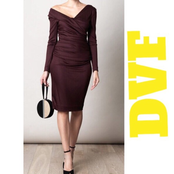 Diane von Furstenberg Dresses & Skirts - DVF black ruched dress