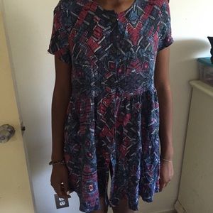 MINKPINK Button-Front Babydoll Dress