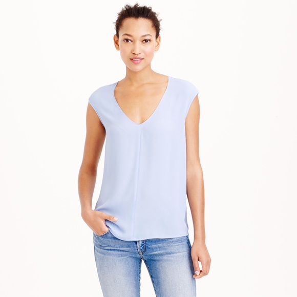 ISO: cap-sleeve shirttail blouse in rhapsody blue