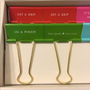 Kate Spade Binder Clips Set of 6