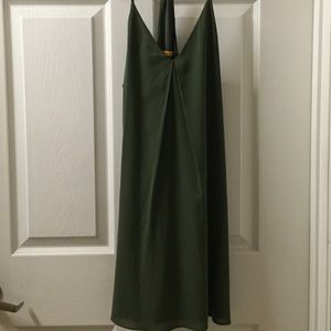 Alice + Olivia olive shift dress