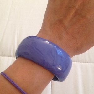 Blue bangle bracelet