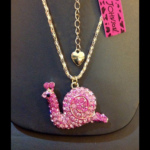 Betsey Johnson Jewelry - Betsey Johnson Pink Snail Necklace