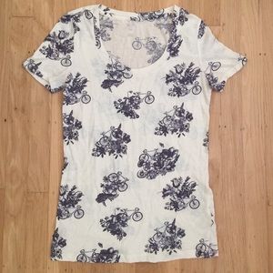 BDG urban outfitters Victorian bicycle t-shirt