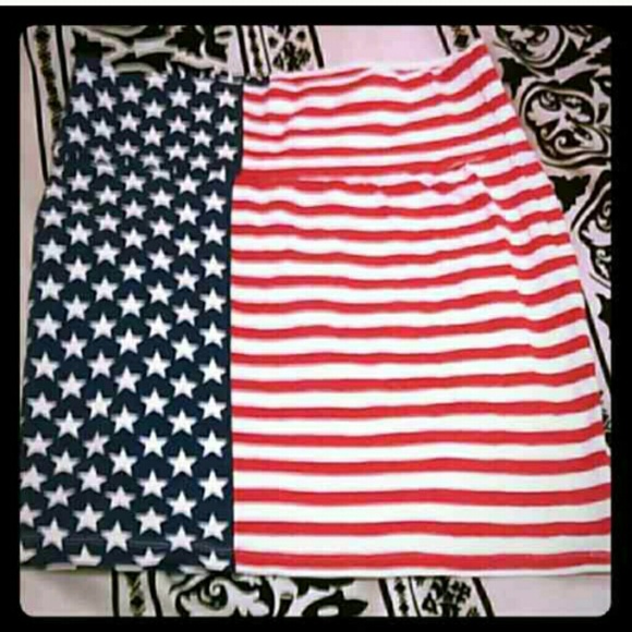 American flag pencil skirt