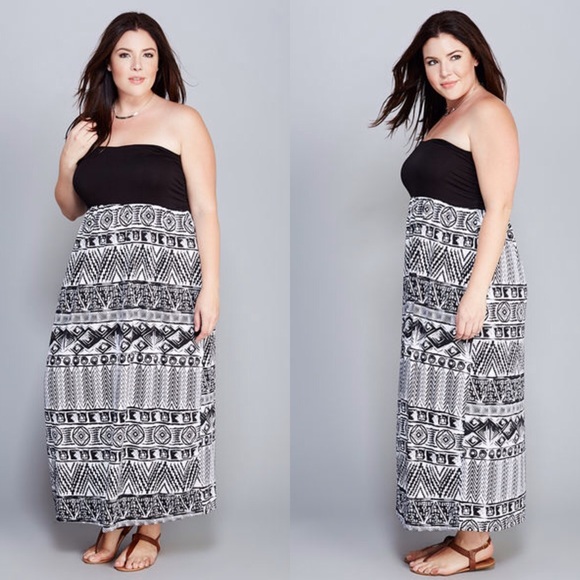 ⚡️Lowest Price! Strapless Maxi Dress Plus Size - Picture 3 of 3
