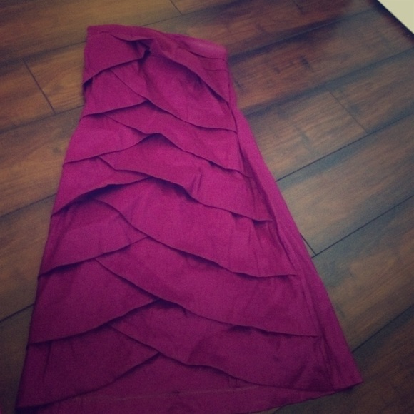 Tight purple dress