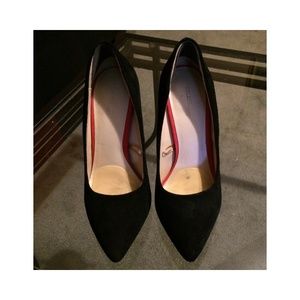 Zara velvety heels