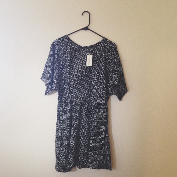 Forever 21 black & white abstract print dress