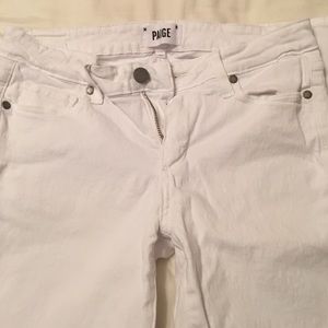 White Paige ankle pants size 27