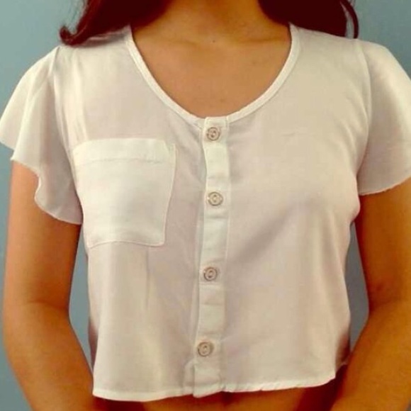 Button up crop top