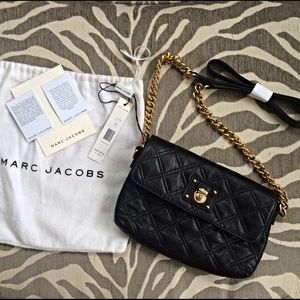 Marc Jacobs Black Quilted Crossbody Bag