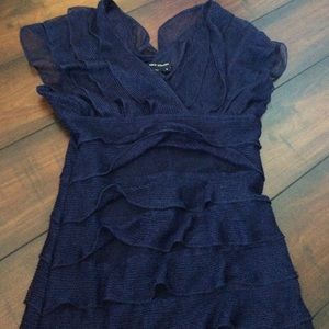 Dark navy fitted dress