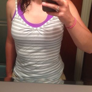 Sparkly striped tank