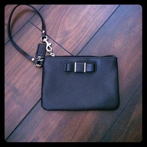NEW black coach wristlet