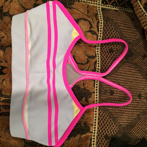 Striped lululemon yoga sports bra!