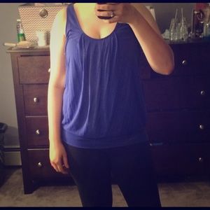 Blue tank top blouse