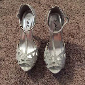 Silver heels